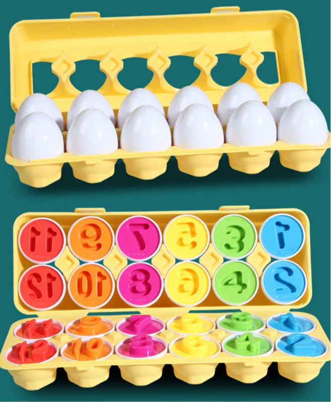 3D Eggs Screw Puzzle Montessori Learning Toys Kids Shape Match Game