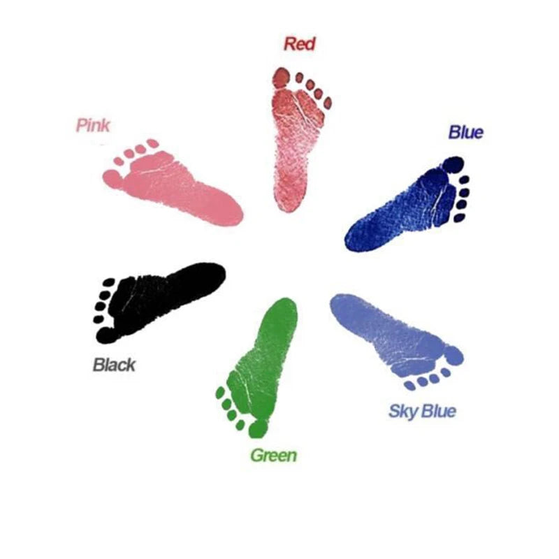 Memory Keepsake Hand And Footprint Ink Kit - Various Colours