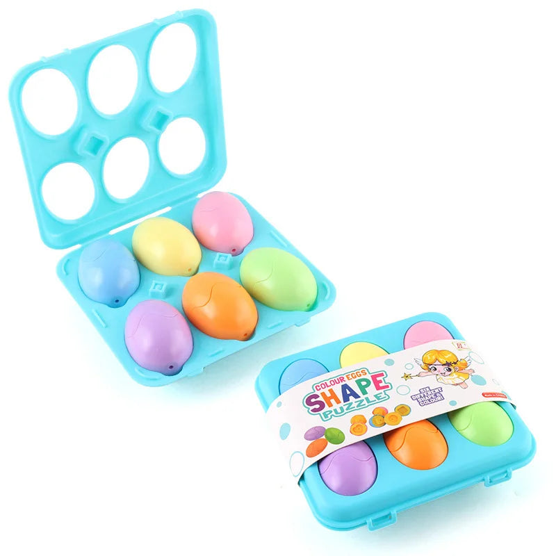 3D Eggs Screw Puzzle Montessori Learning Toys Kids Shape Match Game