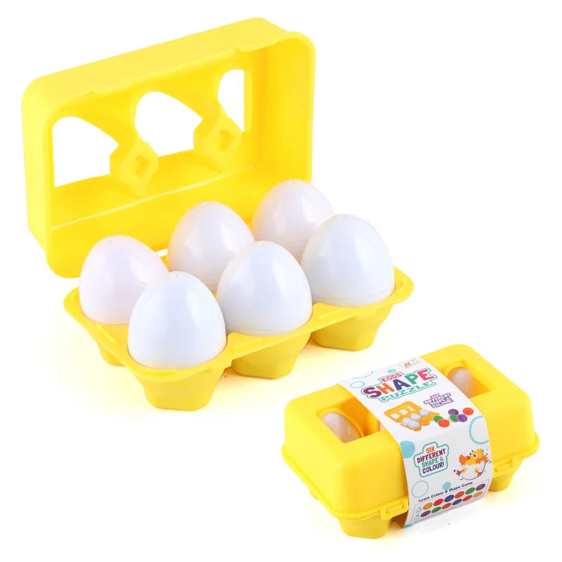 3D Eggs Screw Puzzle Montessori Learning Toys Kids Shape Match Game