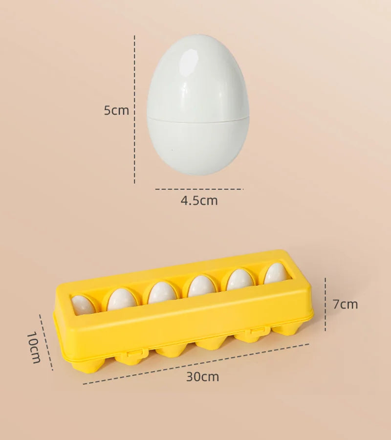 3D Eggs Screw Puzzle Montessori Learning Toys Kids Shape Match Game