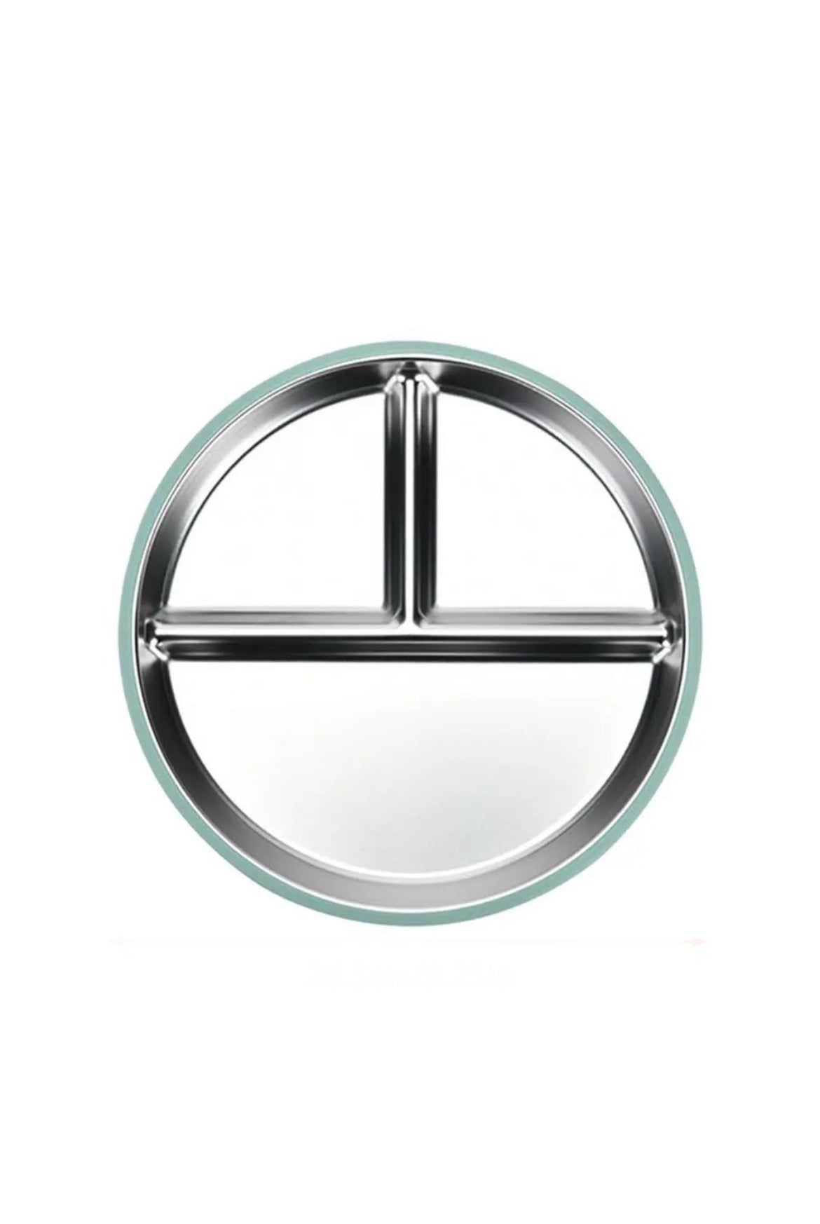 Stainless Steel Divided Plate With Silicone Suction Slip On