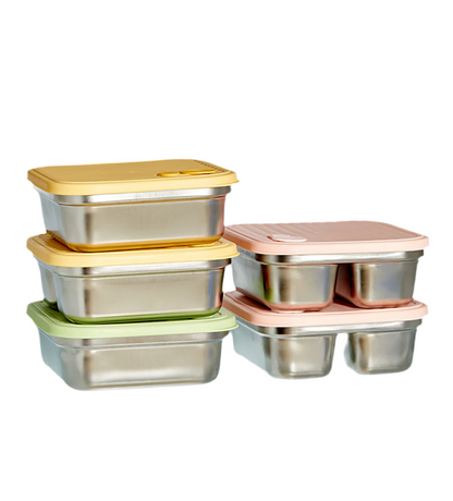 Stainless Steel Square Snack / Lunch Box