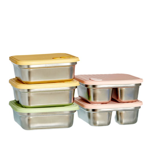 Stainless Steel Square Snack / Lunch Box