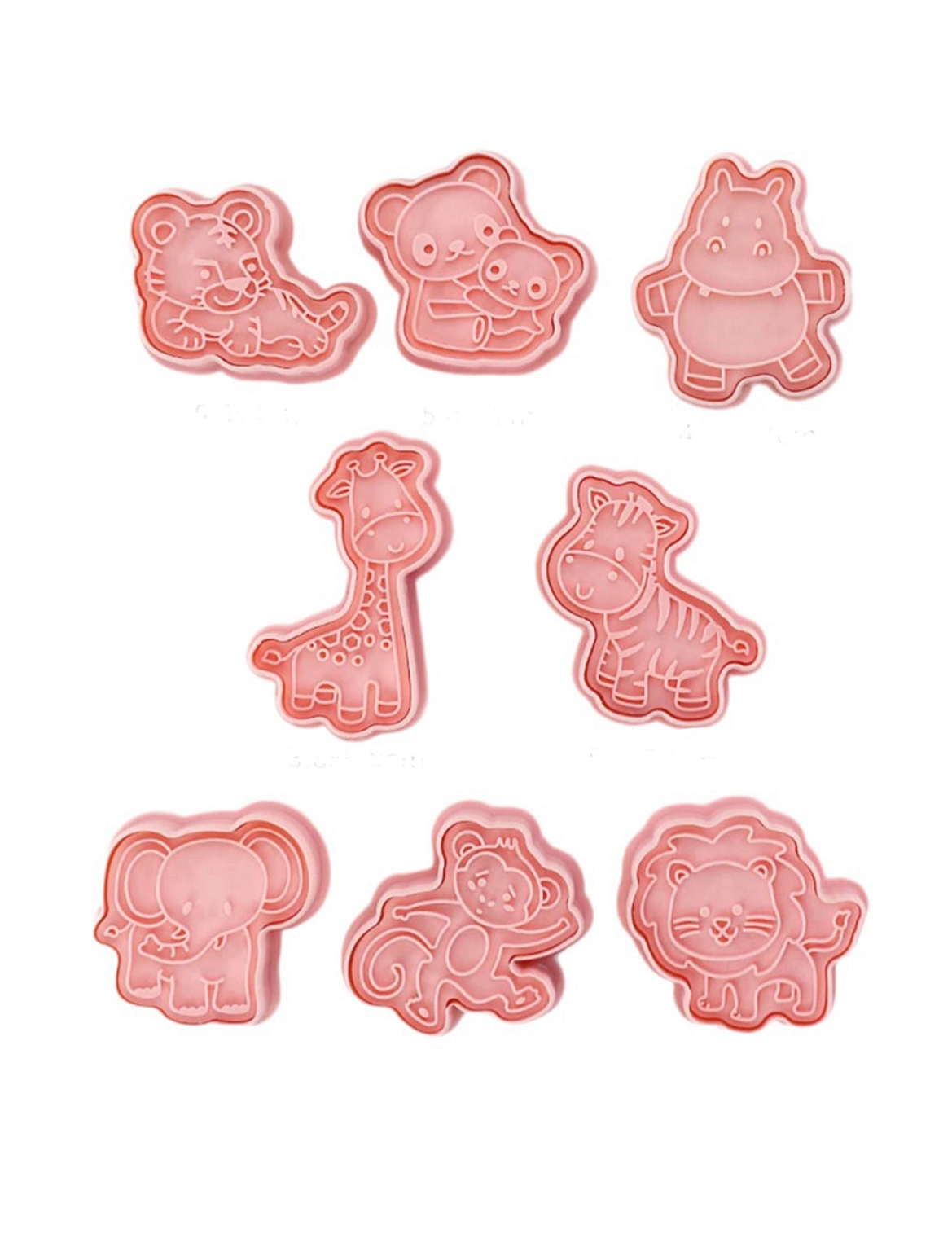 Animal Cookie Cutter Sets - 8Pcs Zoo, Jungle & Farm
