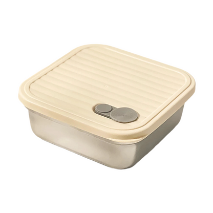 Stainless Steel Square Snack / Lunch Box