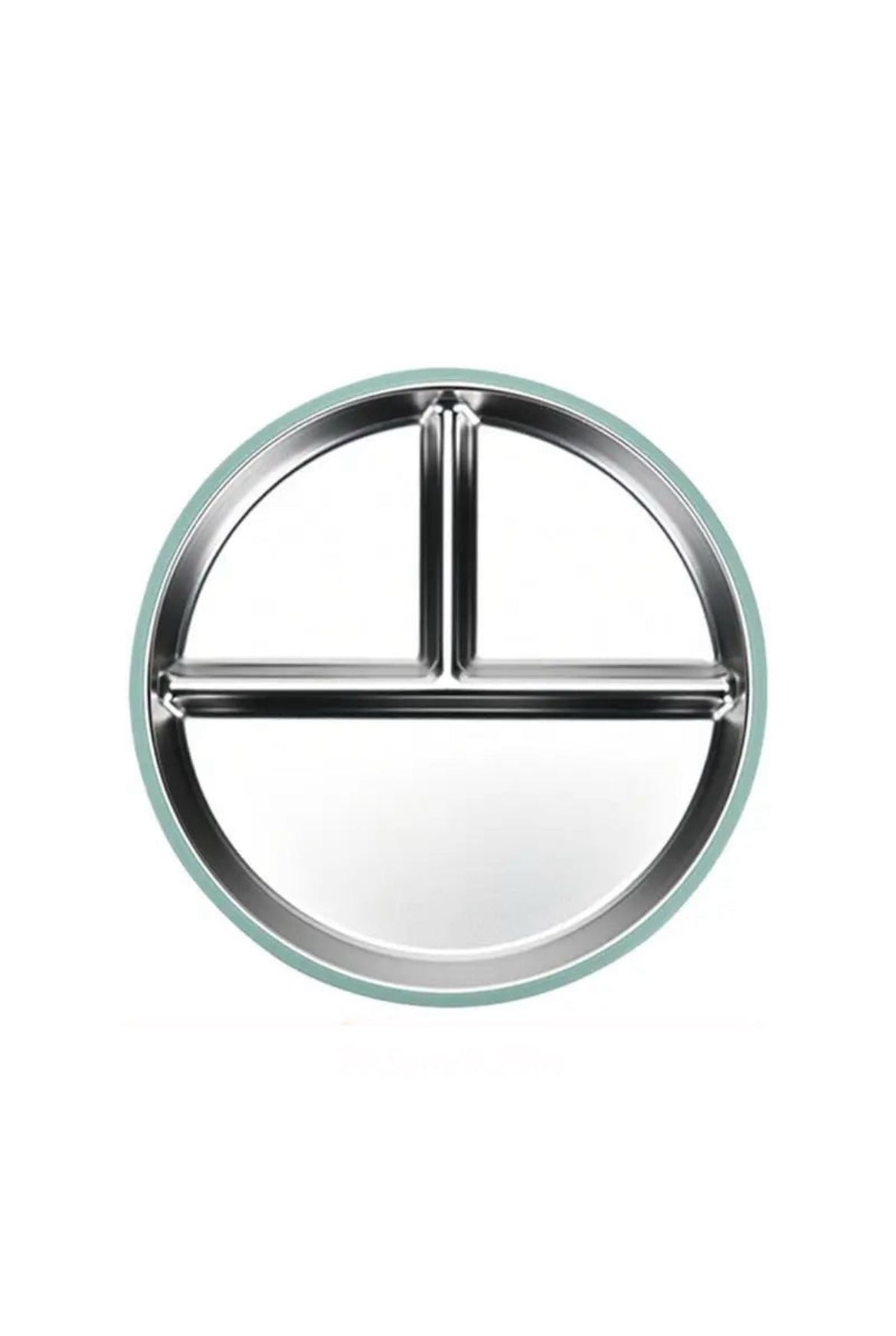 Stainless Steel Divided Plate With Silicone Suction Slip On