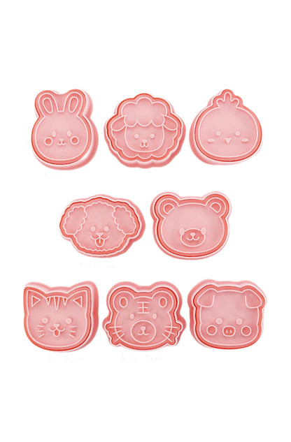 Animal Cookie Cutter Sets - 8Pcs Zoo, Jungle & Farm
