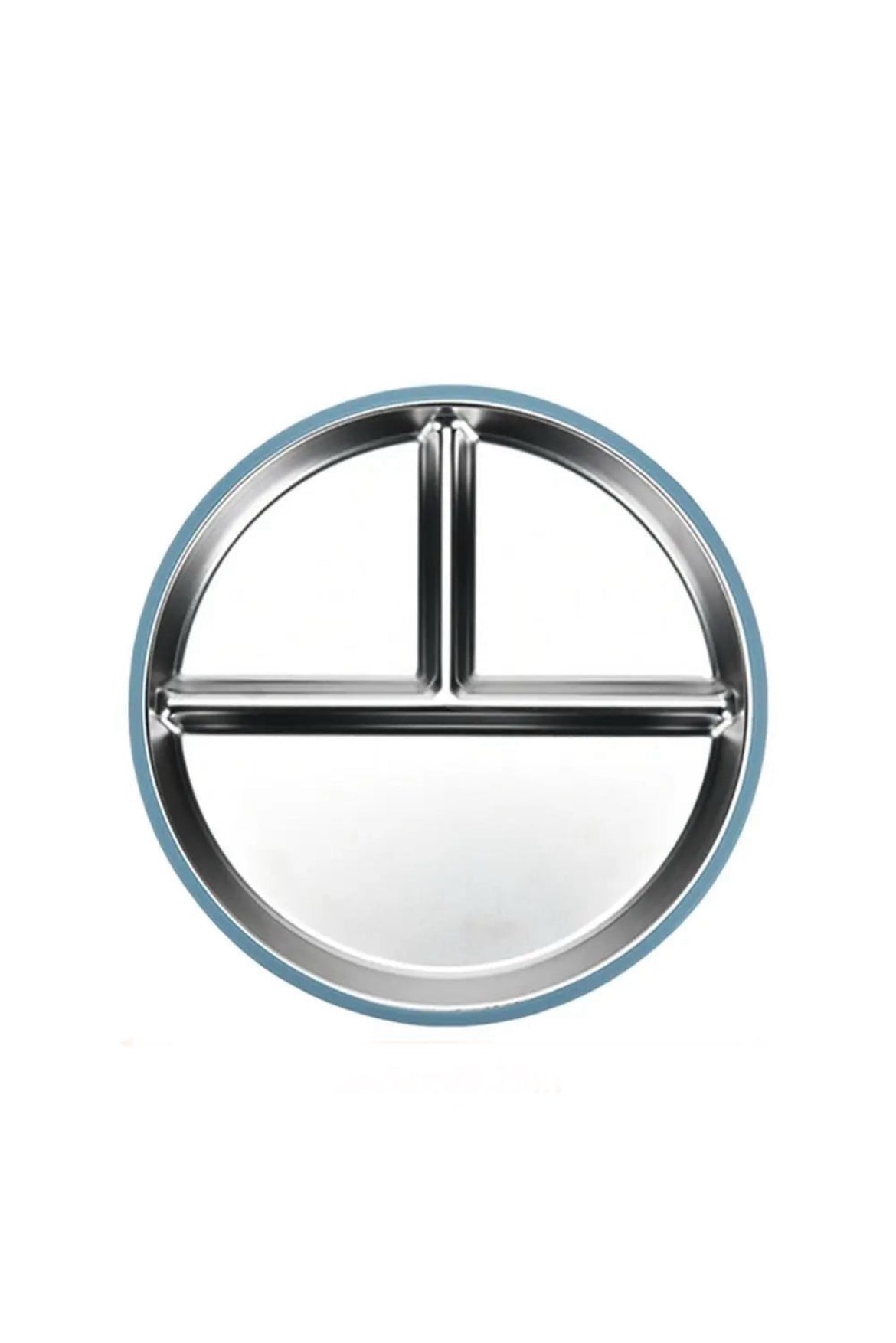 Stainless Steel Divided Plate With Silicone Suction Slip On