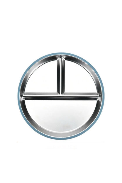 Stainless Steel Divided Plate With Silicone Suction Slip On