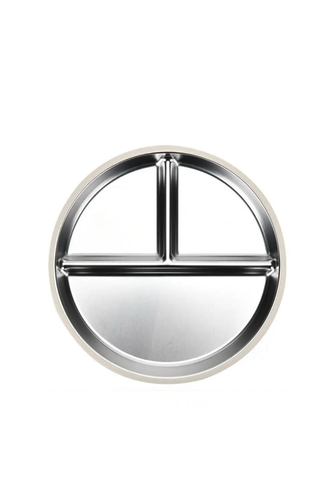 Stainless Steel Divided Plate With Silicone Suction Slip On