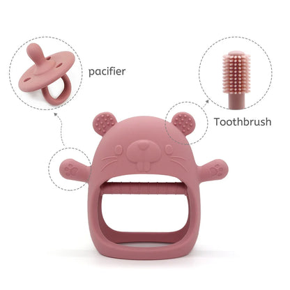 1pc Bear Baby Bracelet Teething Glove