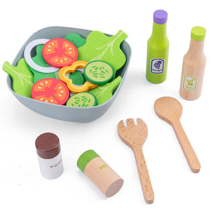 Wooden Kitchen Pretend Play Toy - Simulation Coffee machine, Toaster, Food Mixer +
