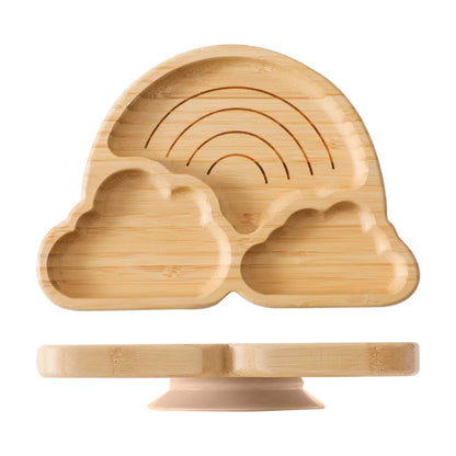 Bamboo Suction Cloud Plate – Optional Matching Cutlery
