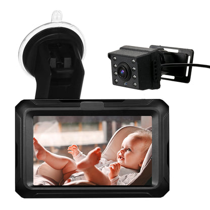 Rear View Baby Car Monitor - 4.3'' IPS Adjustable Wide View Screen