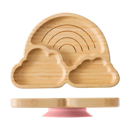 Bamboo Suction Cloud Plate – Optional Matching Cutlery