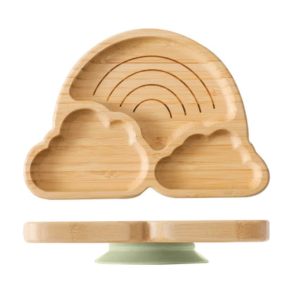 Bamboo Suction Cloud Plate – Optional Matching Cutlery