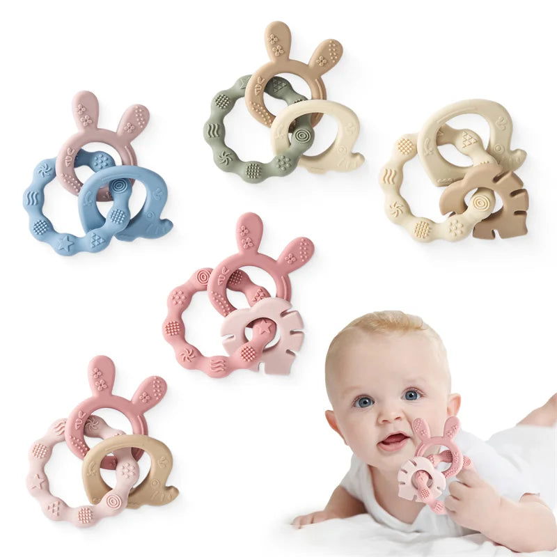 1Pcs Baby Silicone Teether Bracelet