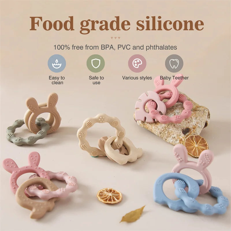 1Pcs Baby Silicone Teether Bracelet