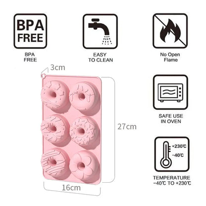 Doughnut Mold - Non Stick Silicone
